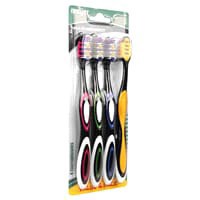 slide 3 of 9, Meijer Multi-Benefit Soft toothbrushes, 4 ct