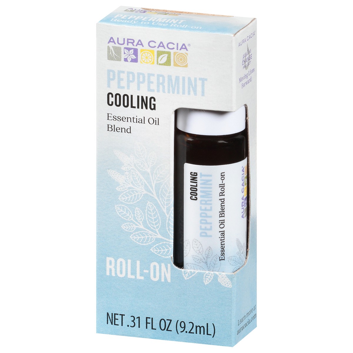 slide 2 of 13, Aura Cacia Roll-On Cooling Peppermint Essential Oil Blend 0.31 fl oz, 0.31 fl oz