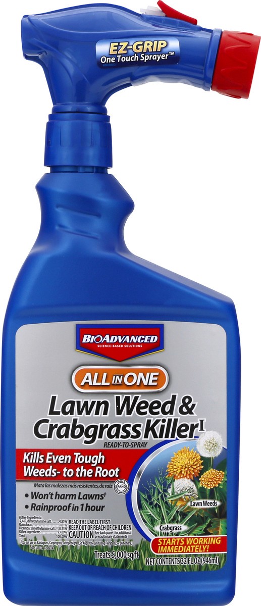 slide 7 of 12, Bioadvanced Lawn Weed & Crabgrass Killer 32 OZ, 32 oz