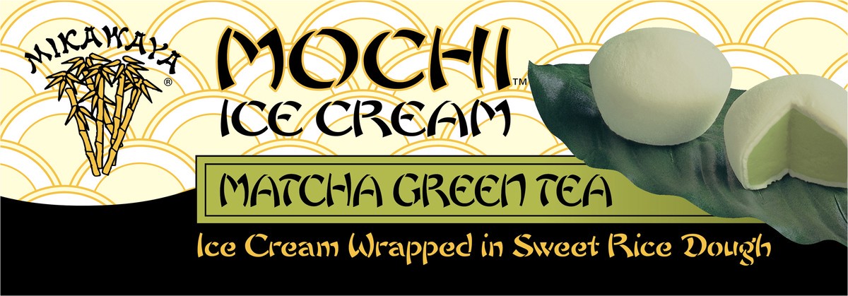 slide 9 of 13, Mochi Matcha Geen Tea Ice Cream 6 - 1.25 oz Pieces, 12 fl oz