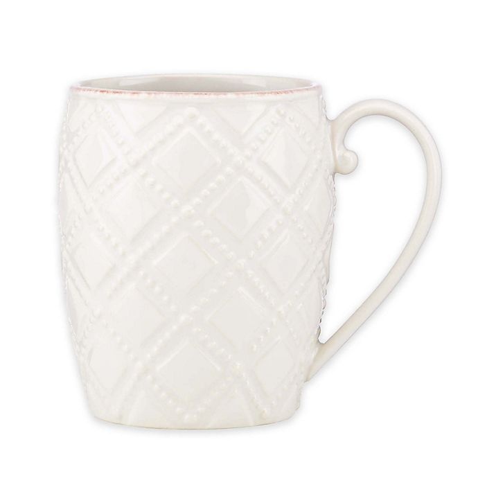 slide 1 of 1, Lenox French Perle Trellis Mug - White, 1 ct