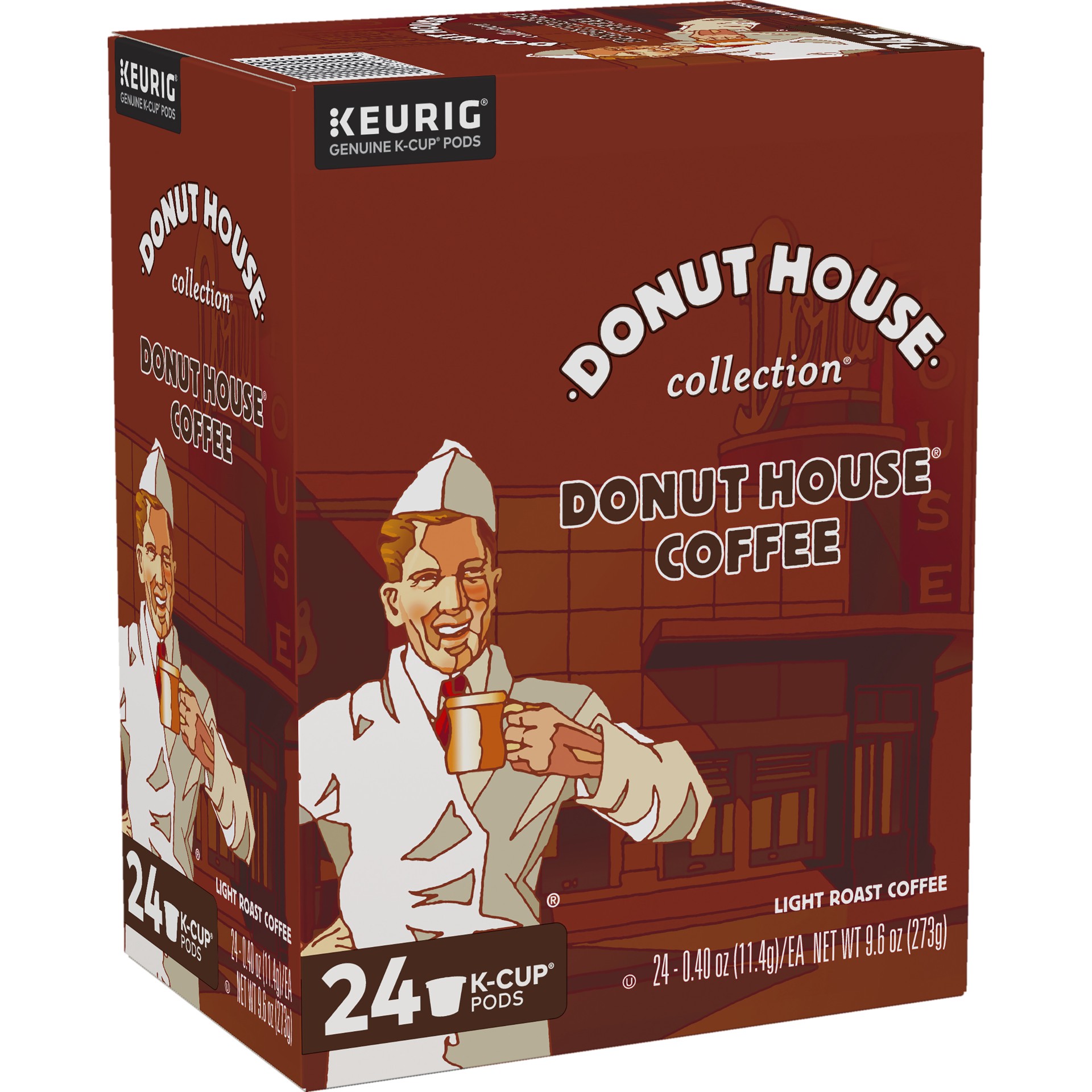 slide 3 of 5, Donut House Coffee Keurig Single-Serve K-Cup Pods, Light Roast Coffee, 24 Count, 24 ct