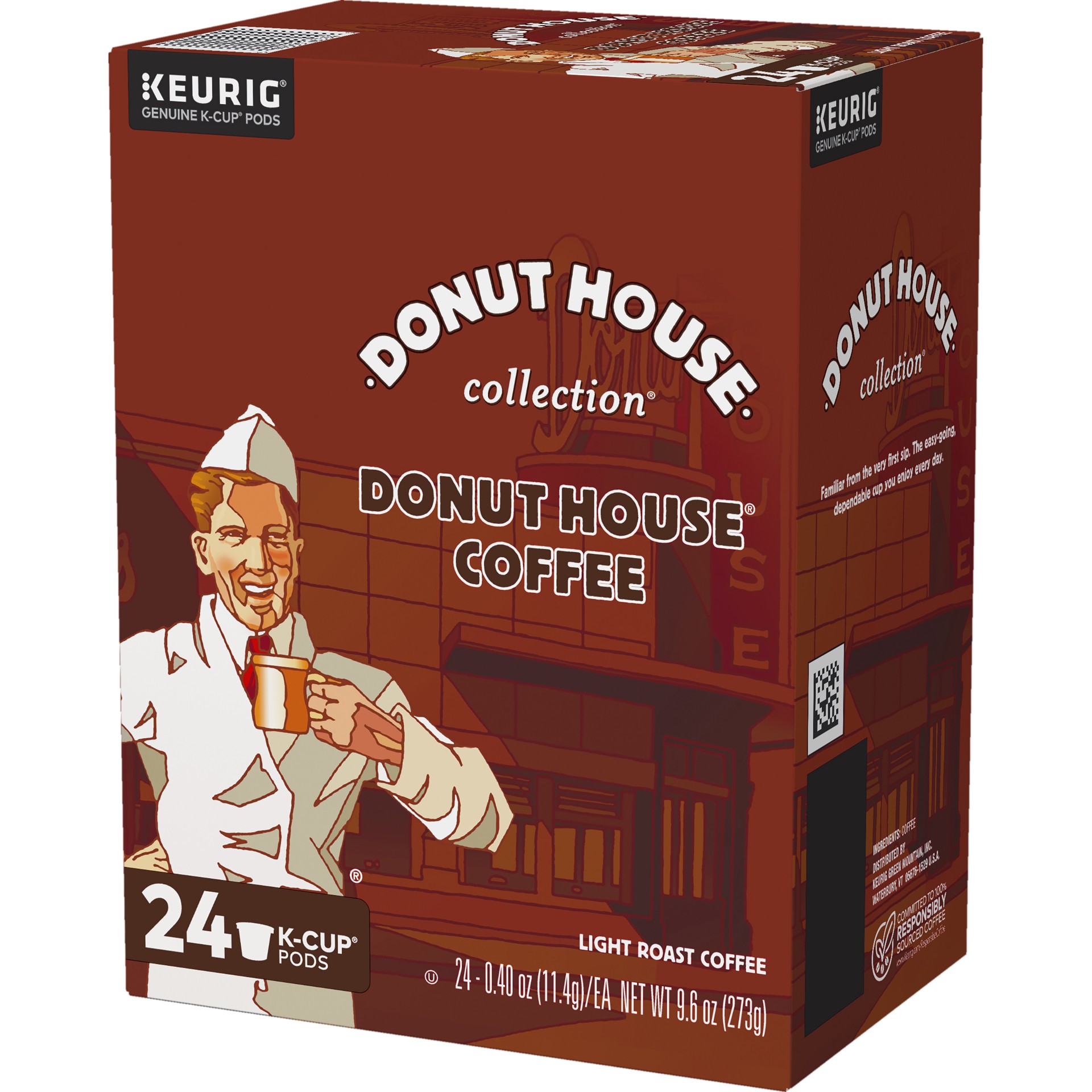 slide 5 of 5, Donut House Coffee Keurig Single-Serve K-Cup Pods, Light Roast Coffee, 24 Count, 24 ct