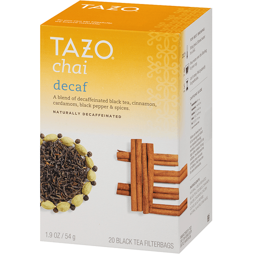 slide 3 of 4, Tazo Decaf Chai Tea, 20 ct