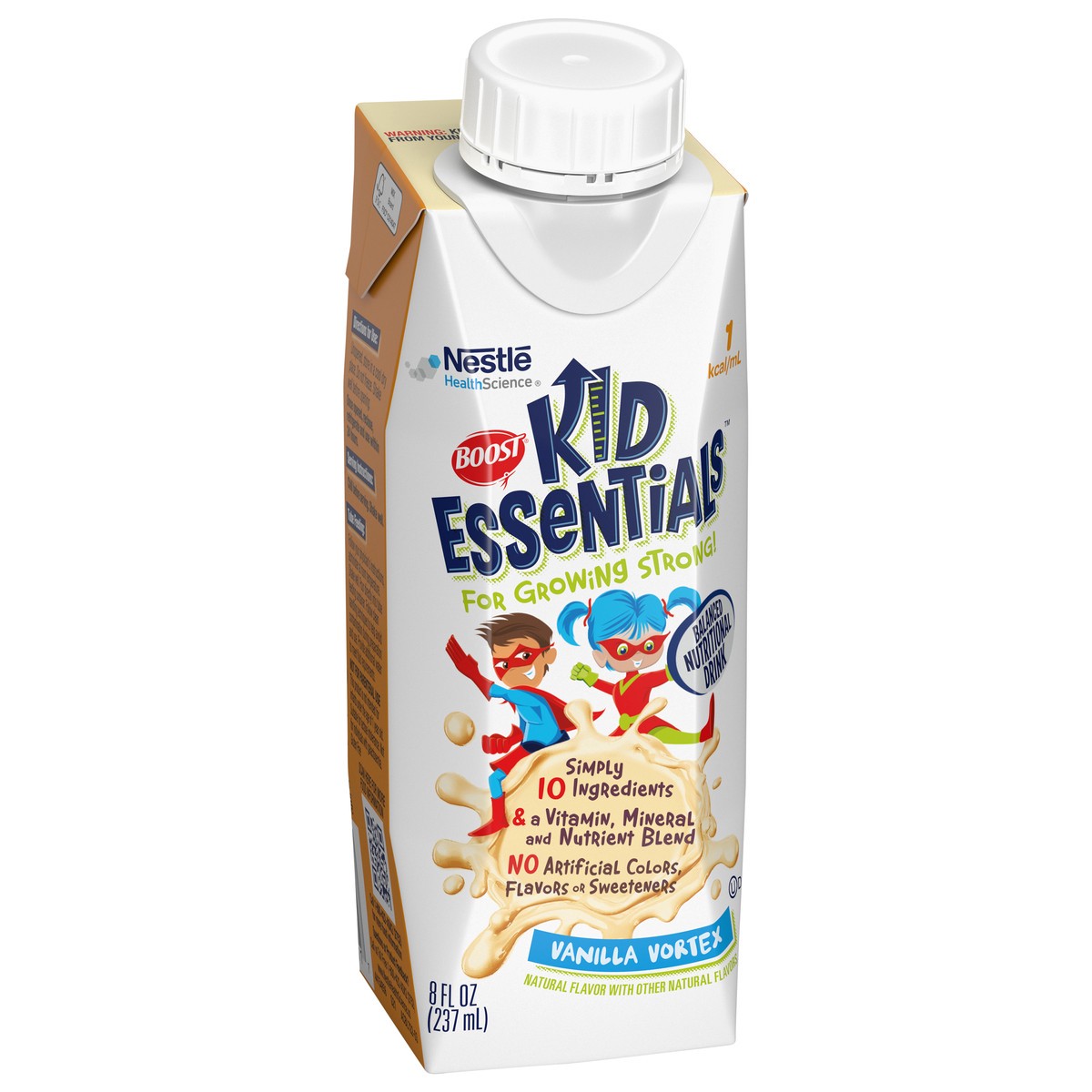 slide 4 of 7, Boost KID ESSENTIALS Vanilla Vortex 8 fl. oz. Aseptic Pack, 8.01 fl oz