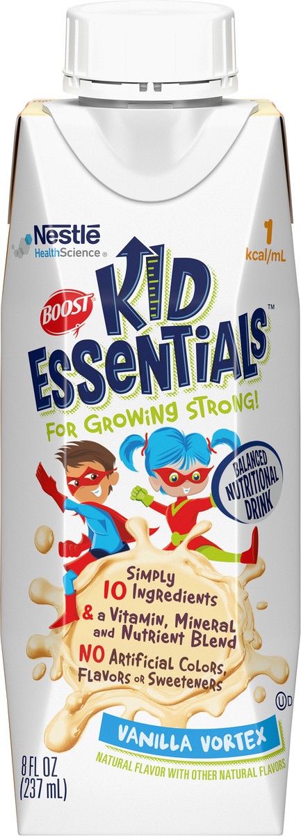 slide 5 of 7, Boost KID ESSENTIALS Vanilla Vortex 8 fl. oz. Aseptic Pack, 8.01 fl oz