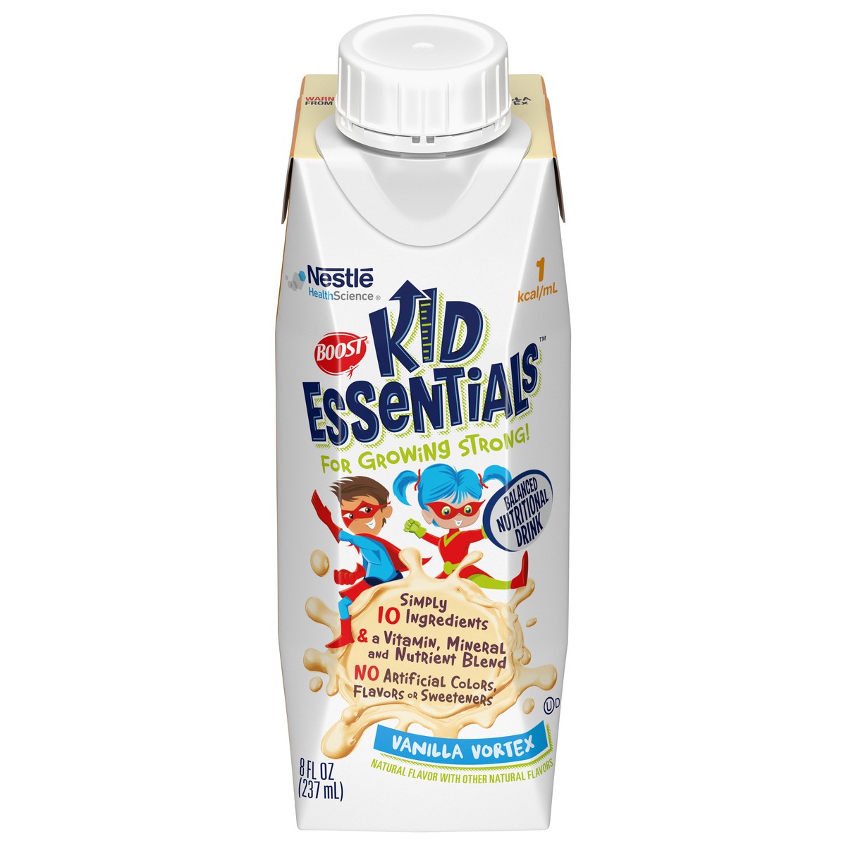 slide 1 of 7, Boost KID ESSENTIALS Vanilla Vortex 8 fl. oz. Aseptic Pack, 8.01 fl oz