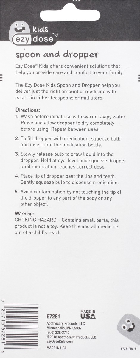 slide 2 of 9, EZY Dose Kids Calibrated Spoon and Dropper 1 ea, 1 ct