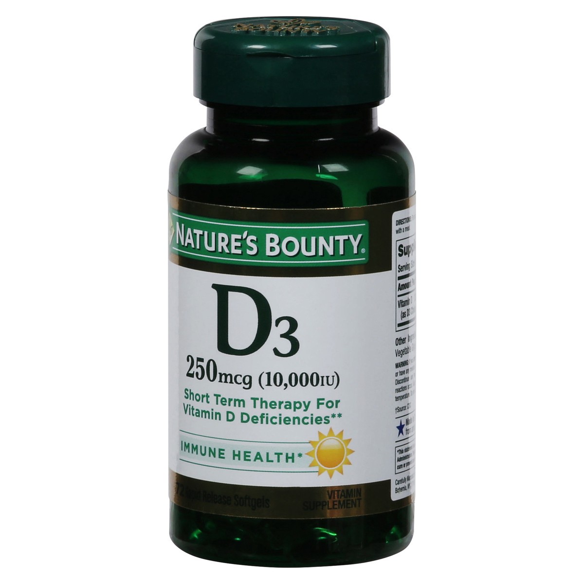 slide 8 of 9, Nature's Bounty Vitamin D 10,000 IU, 72 ct