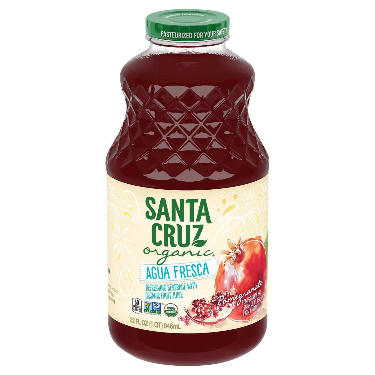 slide 2 of 8, Santa Cruz Organic Beverage - 32 fl oz, 32 fl oz