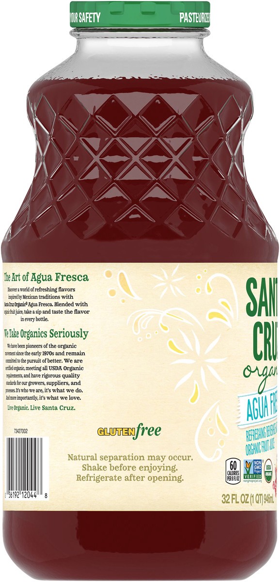 slide 6 of 8, Santa Cruz Organic Beverage - 32 fl oz, 32 fl oz