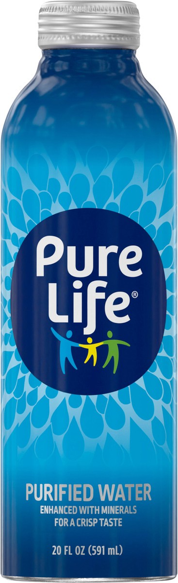 slide 11 of 11, Pure Life, 100% Purified Water, Aluminum Bottle - 20 fl oz, 20 oz