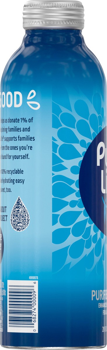 slide 5 of 11, Pure Life, 100% Purified Water, Aluminum Bottle - 20 fl oz, 20 oz
