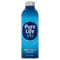 Pure Life, 100% Purified Water, Aluminum Bottle - 20 fl oz