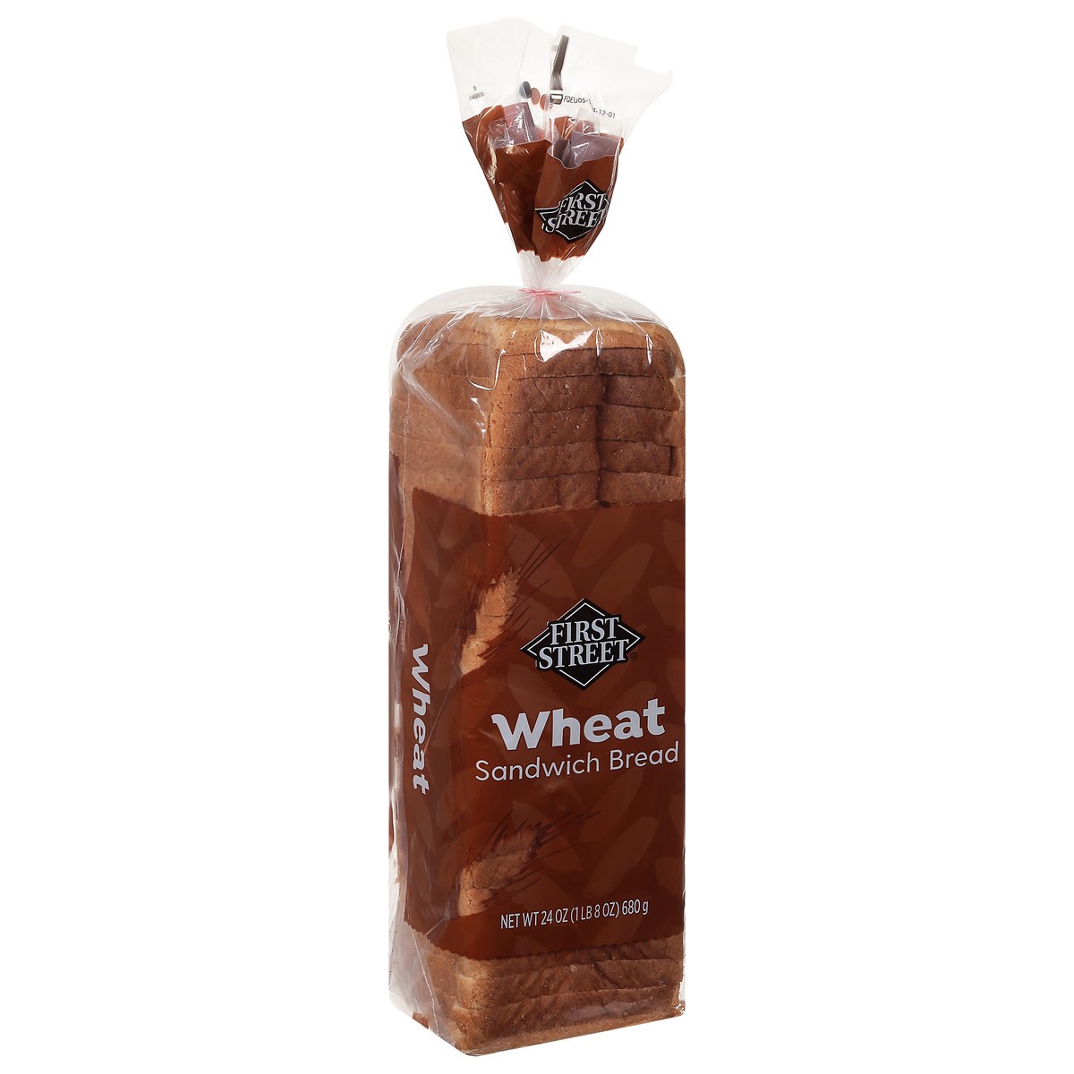 slide 4 of 4, First Street Wheat Sandwich Bread, 24 oz