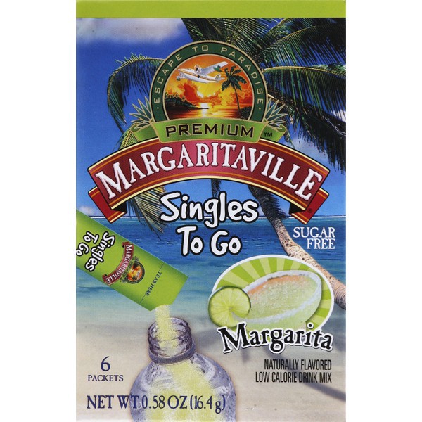 slide 1 of 1, Margaritaville Margarita Singlees To Go - 0.58 oz, 0.58 oz