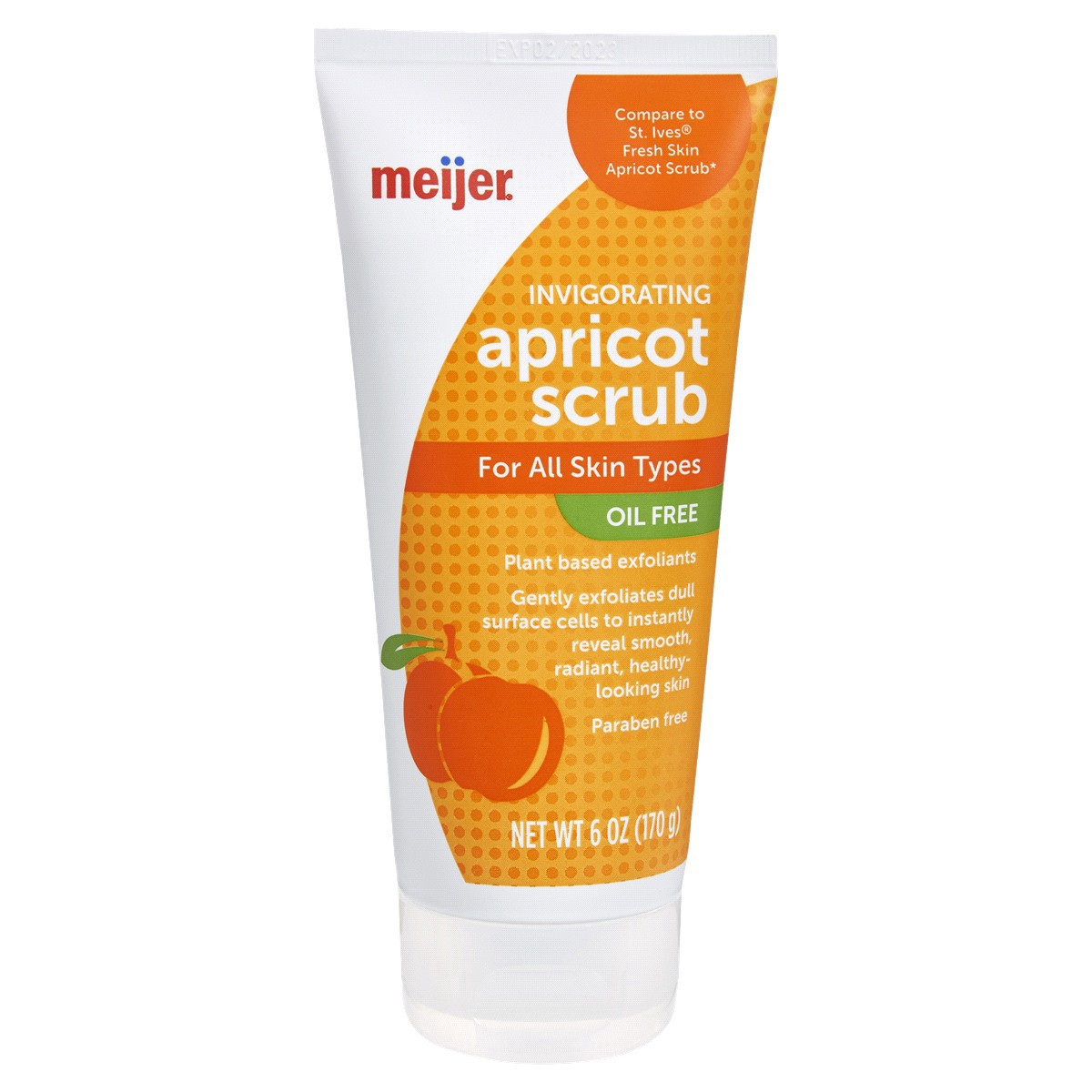 slide 1 of 5, Meijer Apricot Scrub Invigorating, 6 oz