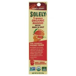 Solely Organic Mango, Chili & Salt Fruit Jerky 0.8 oz