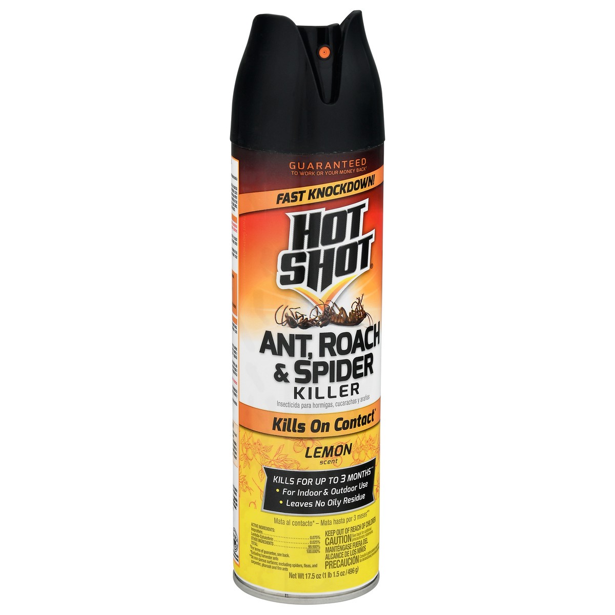 slide 13 of 13, Hot Shot Lemon Scent Ant, Roach & Spider Killer 17.5 oz, 17.5 oz