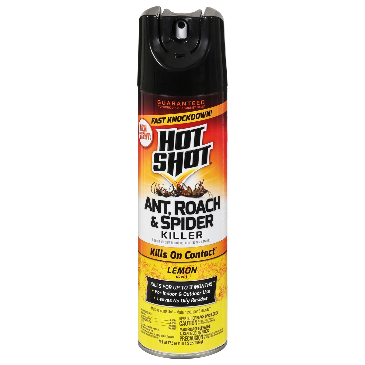 slide 1 of 13, Hot Shot Lemon Scent Ant, Roach & Spider Killer 17.5 oz, 17.5 oz