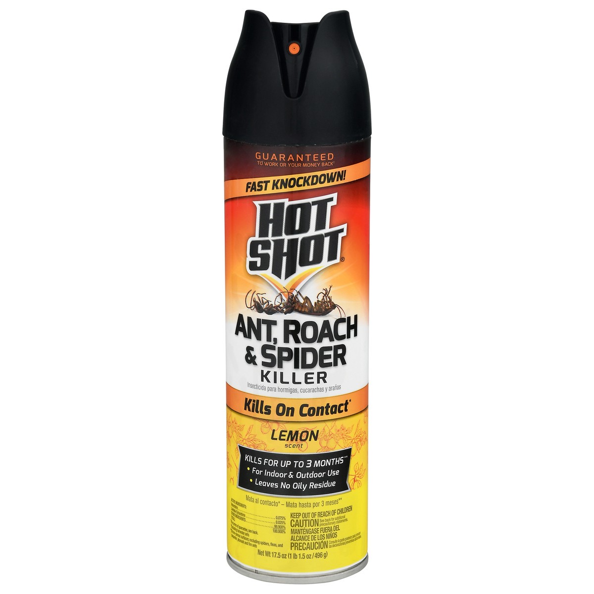 slide 11 of 13, Hot Shot Lemon Scent Ant, Roach & Spider Killer 17.5 oz, 17.5 oz