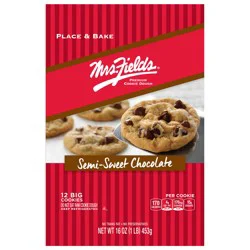 Mrs. Field's Semi-Sweet Chocolate Premium Cookie Dough - 12 ct