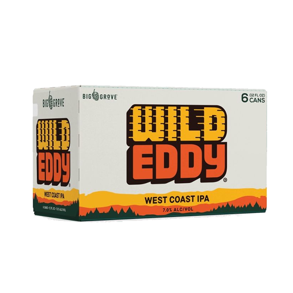 slide 1 of 1, Big Grove Brewery Wild Eddy, 6 Pack, 12 fl oz