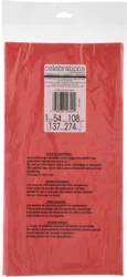 Celebrations Creative Converting Disposable Table Cover Red