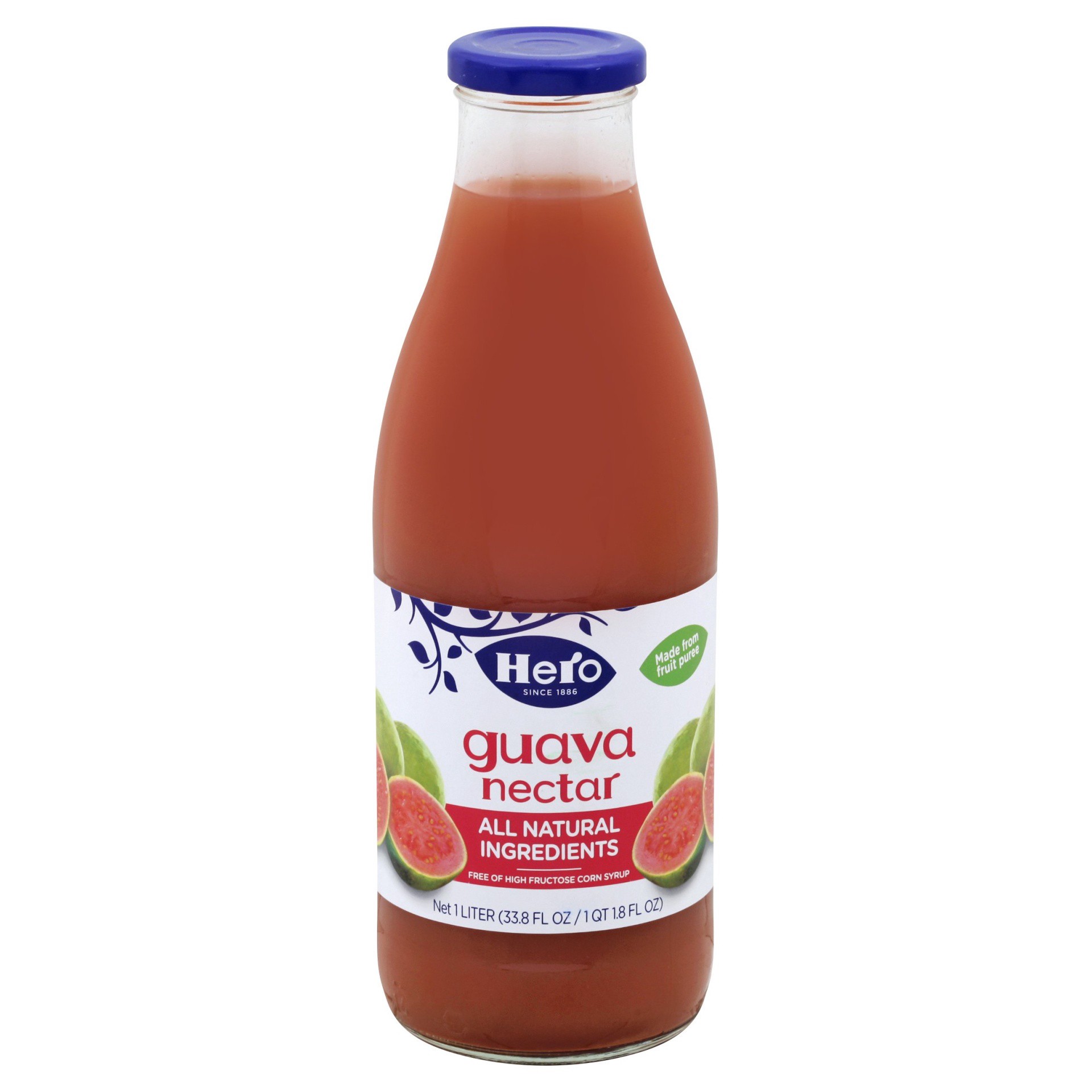 slide 1 of 3, Hero Guava Nectar Juice - 33.8 oz, 33.8 oz