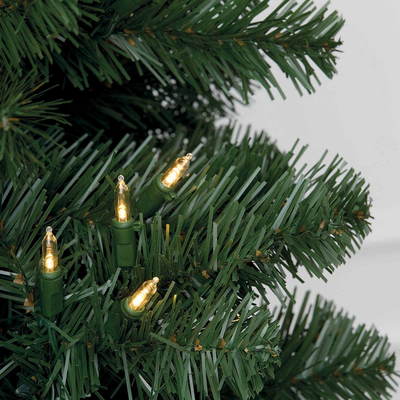 slide 7 of 8, 7ft. Pre-Lit Pencil Artificial Christmas Tree, Warm White Mini Led Lights By Ashland, 7 ft