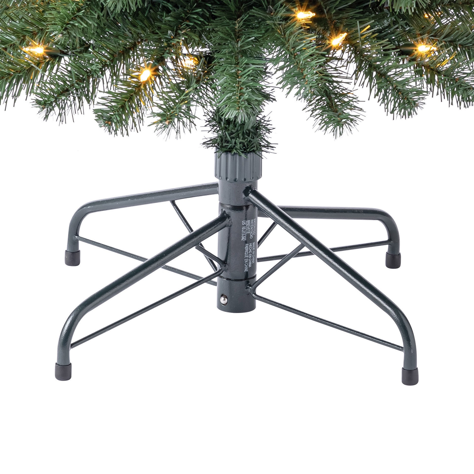 slide 2 of 8, 7ft. Pre-Lit Pencil Artificial Christmas Tree, Warm White Mini Led Lights By Ashland, 7 ft