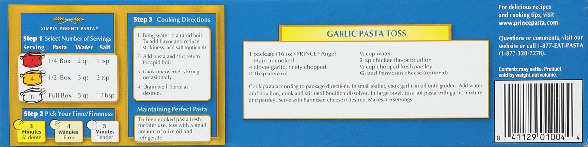 slide 6 of 9, Prince Pasta - Angel Hair, 16 oz