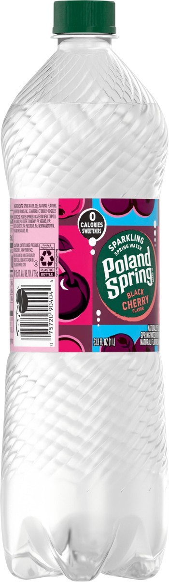 slide 5 of 7, Poland Spring Sparkling Water, Black Cherry- 33.8 oz, 33.8 oz