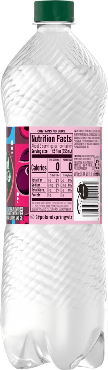 slide 2 of 7, Poland Spring Sparkling Water, Black Cherry- 33.8 oz, 33.8 oz