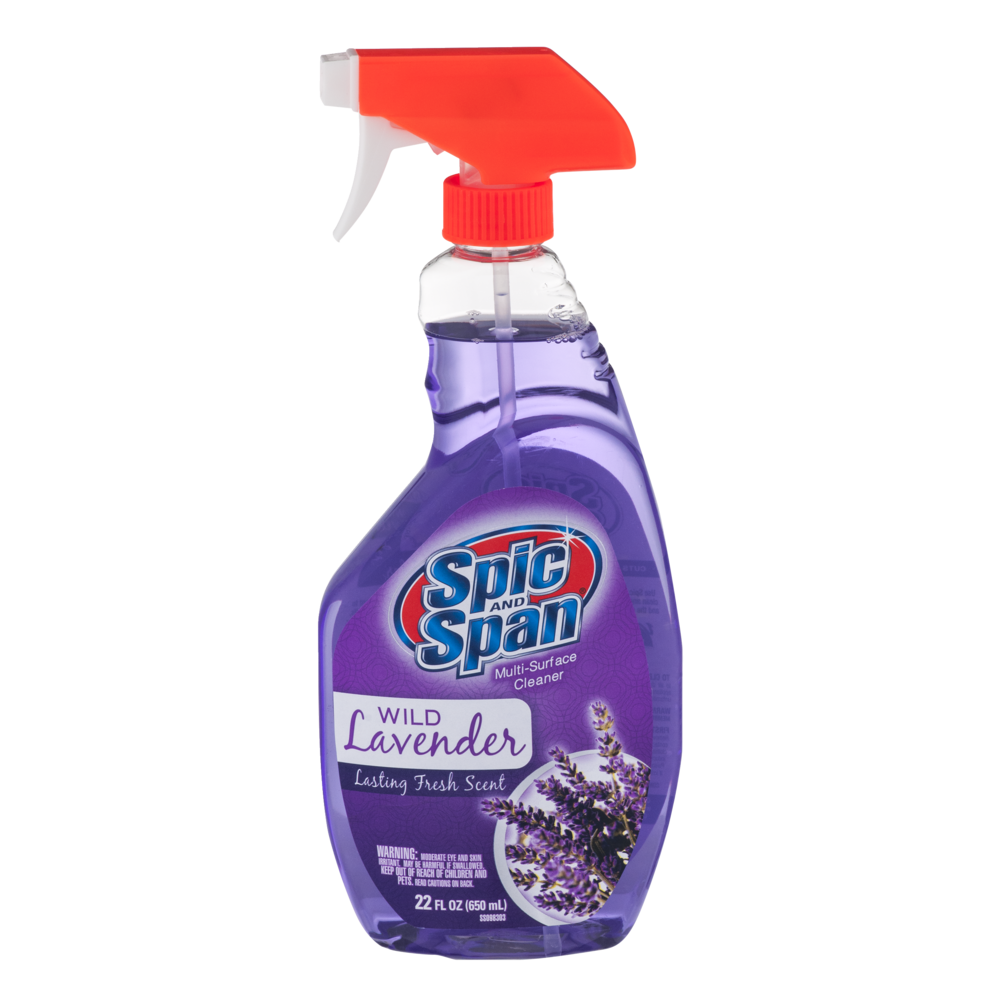 slide 1 of 1, Spic and Span Wild Lavendar Multi-Surface Cleaner, 22 fl oz