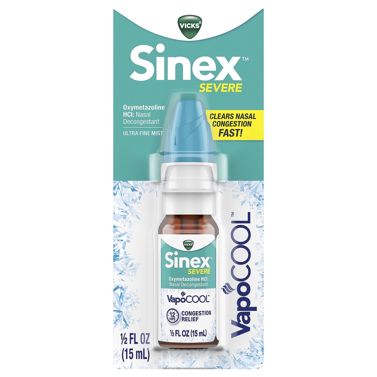 slide 1 of 3, Vicks Sinex Severe Ultra Fine Nasal Mist With Vapocool, 0.5 fl oz