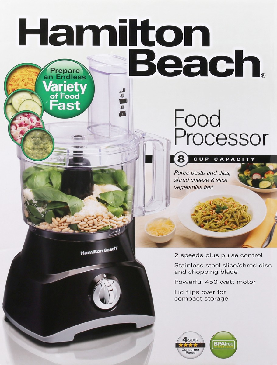 slide 1 of 9, Hamilton Beach 8 Cup Food Processor, 1 ct