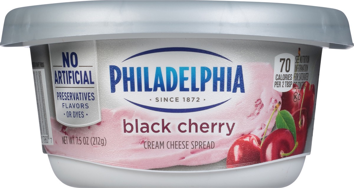 slide 6 of 13, Philadelphia Black Cherry Cream Cheese Spread 7.5 OZ. Tub, 7.5 oz