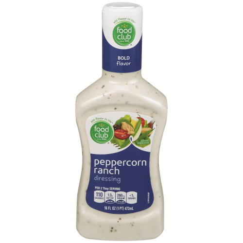 slide 1 of 1, Food Club Peppercorn Ranch Dressing 16 fl oz, 16 fl oz