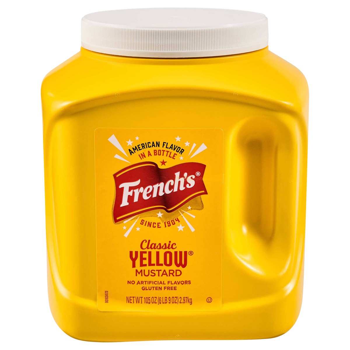 slide 1 of 9, French's Classic Yellow Mustard, 105 oz, 105 oz