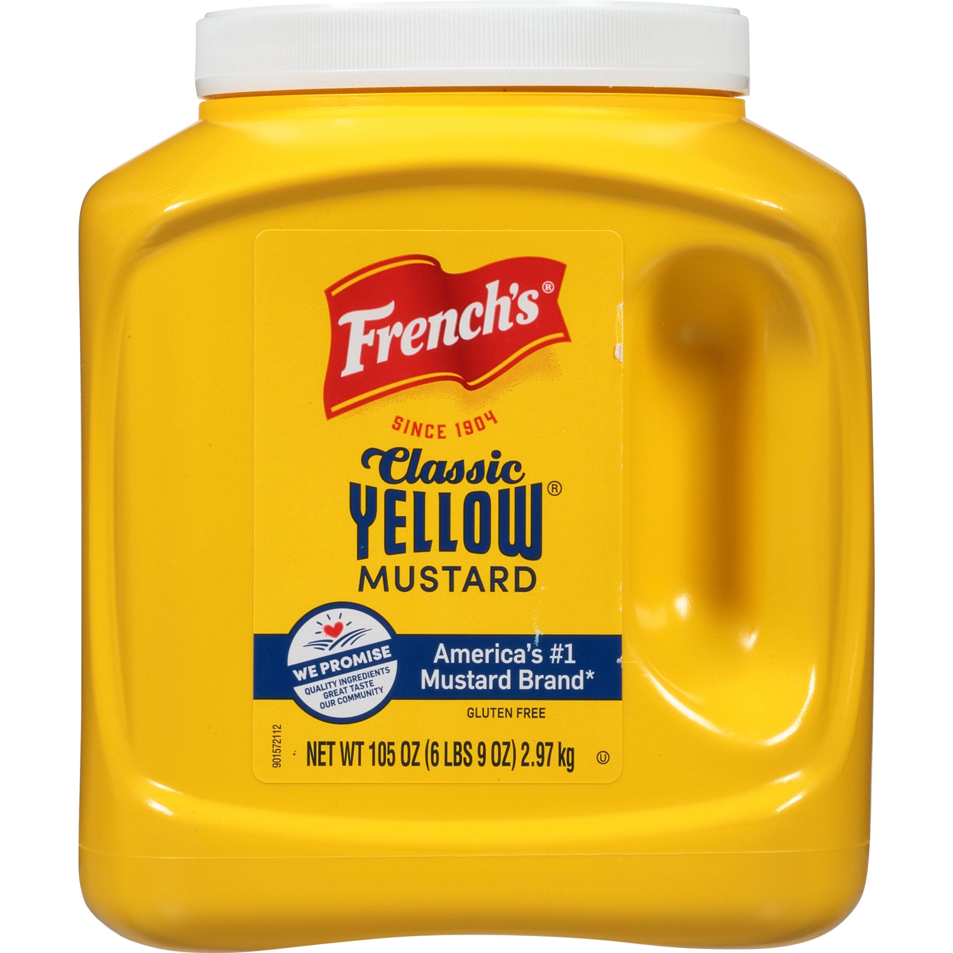 slide 1 of 9, French's Classic Yellow Mustard, 105 oz, 105 oz