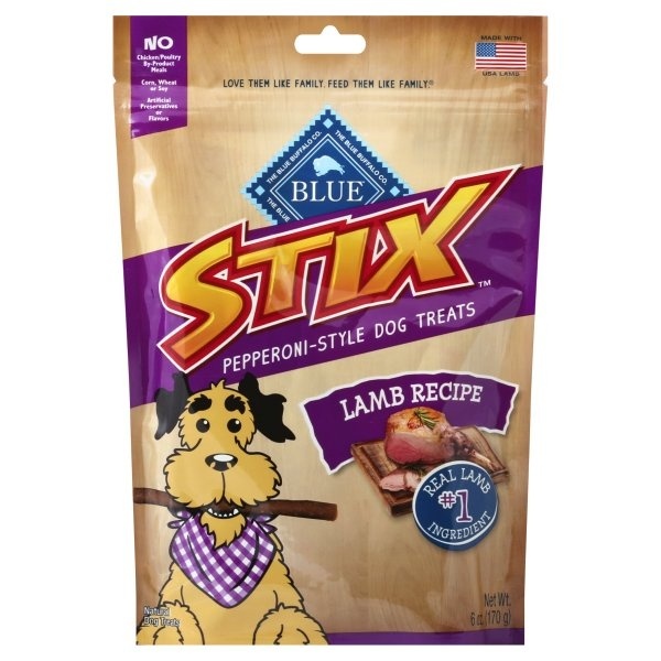 slide 1 of 7, Blue Buffalo Lamb Stix for Dog, 6 oz