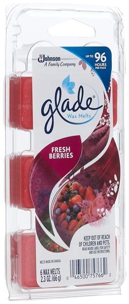 slide 1 of 1, Glade Wax Melt Refill - Fresh Berries, 6 ct