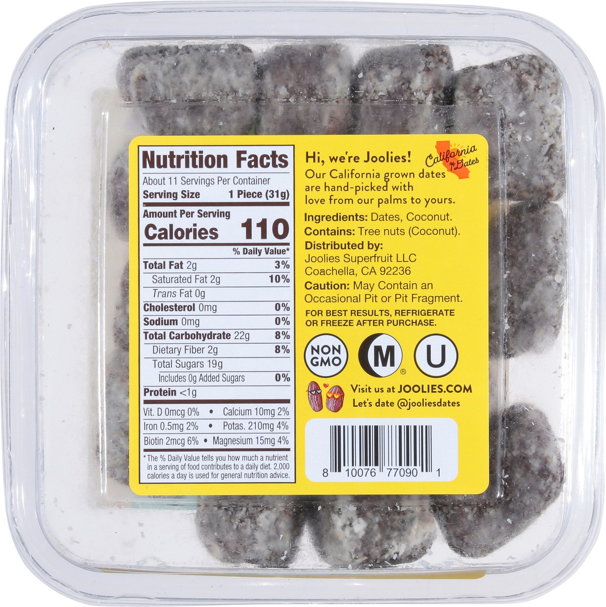 slide 8 of 12, Joolies Super Antioxidant Coconut Date Rolls 12 oz, 12 oz