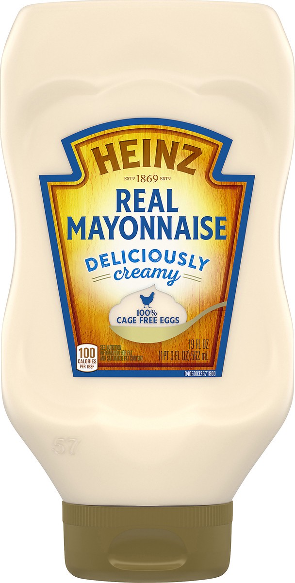 slide 6 of 9, Heinz Deliciously Creamy Real Mayonnaise, 19 fl oz Bottle, 19 fl oz