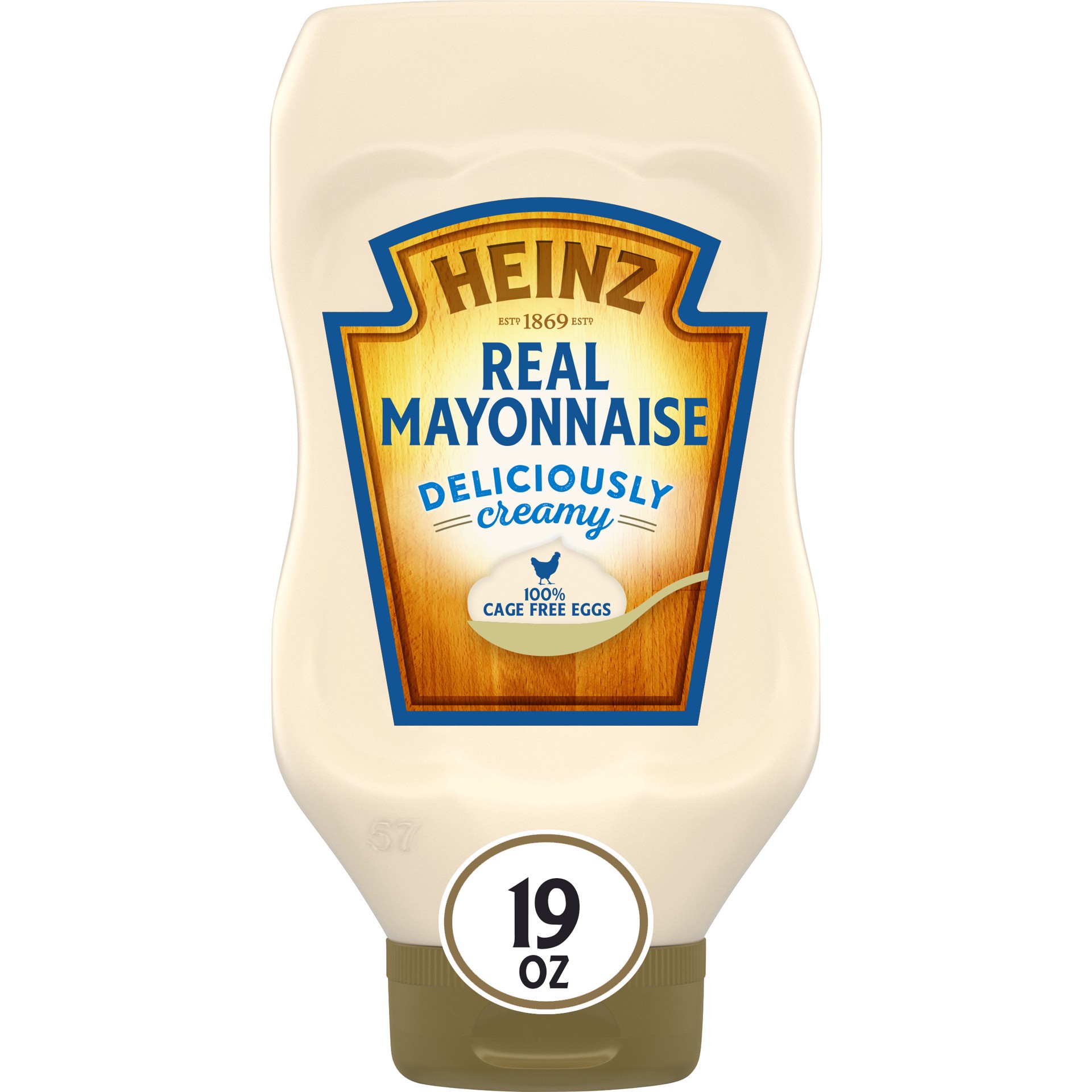 slide 1 of 9, Heinz Deliciously Creamy Real Mayonnaise, 19 fl oz Bottle, 19 fl oz