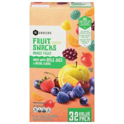 SE Grocers Flavored Fruit Snacks Mixed Fruit - 32 CT