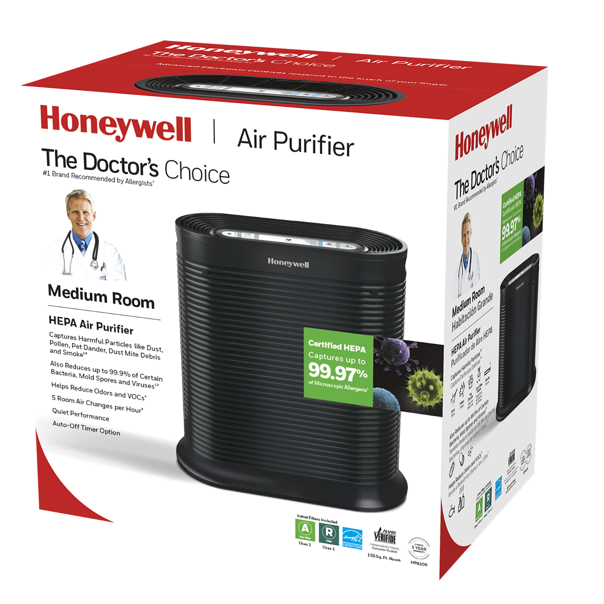 slide 1 of 1, Honeywell Air Purifier 1 ea, 1 ct