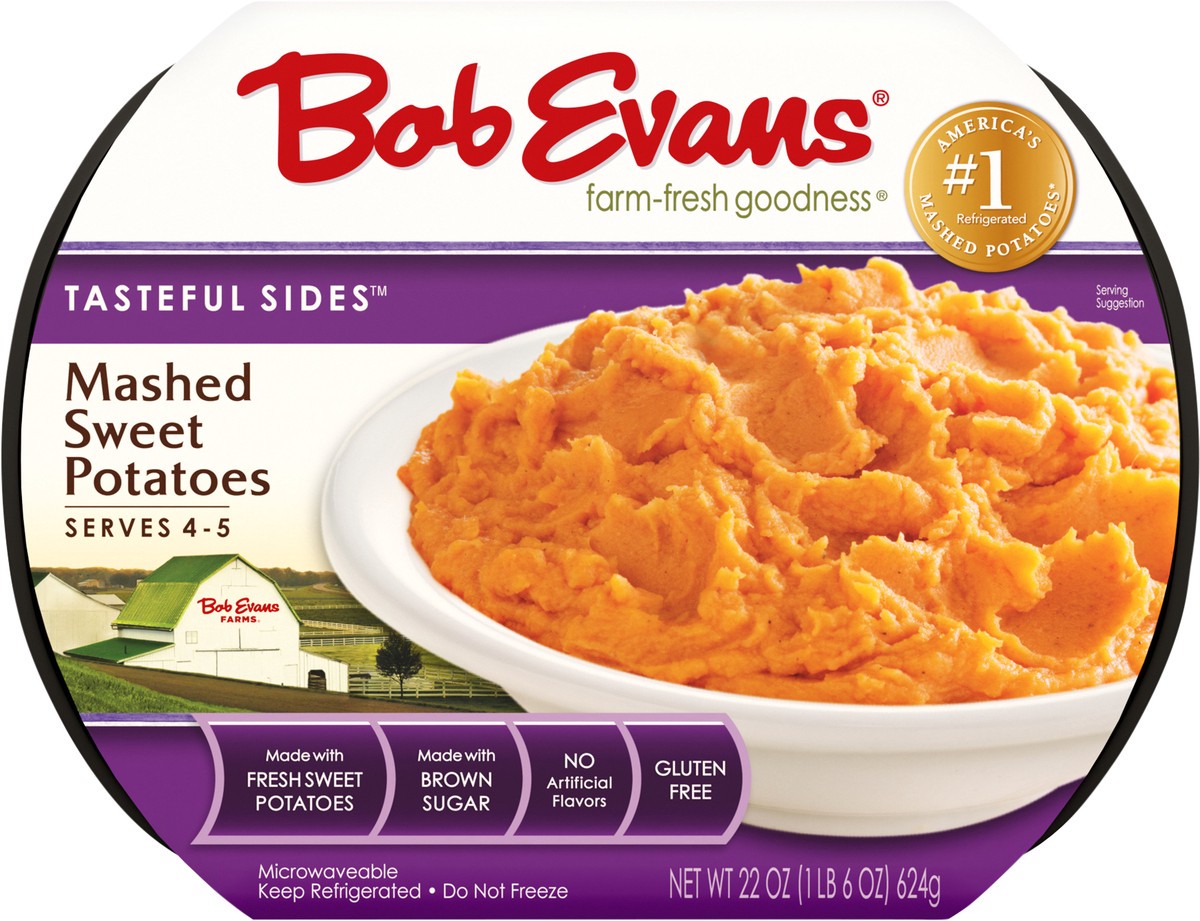 slide 7 of 9, Bob Evans Tasteful Sides Mashed Sweet Potatoes 22 oz, 22 oz