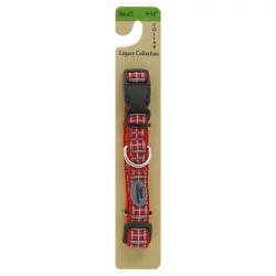 Legacy Collection Dog Collar Small 9 To 14 Inch Red Plaid Card - Each